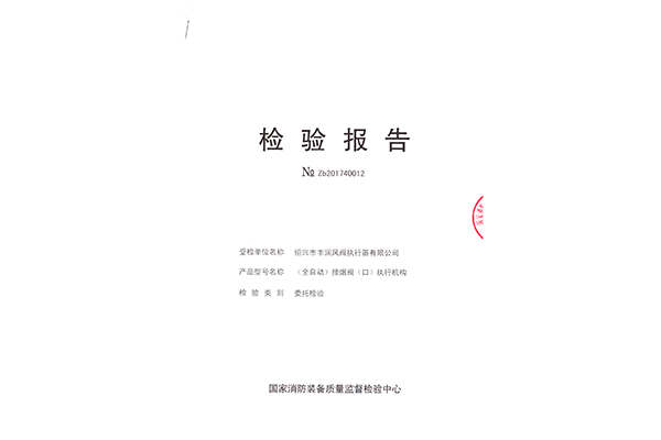 （全自动）排烟阀 FR Z-3-IV（1）